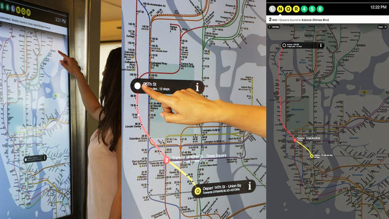 Illustration for article titled New York City Is Getting Futuristic Touchscreen Subway Maps